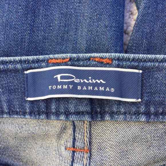 TOMMY BAHAMA Women's Jeans Straight Leg Mid Rise Blue Sz 2 Denim Blue - Picture 5 of 8